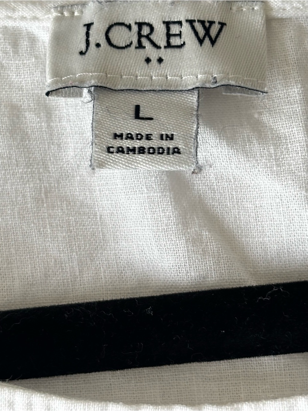 J.Crew Linen-Blend Button-Shoulder Shirt White Size Large - Picture 4 of 7